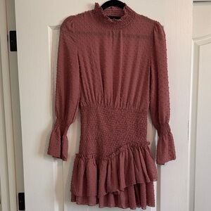 Hello Molly Dusty Rose Long Sleeve Dress